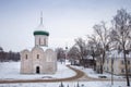 The Transfiguration, or Spaso-Preobrazhensky Cathedral in Pereslavl-Zalessky town in winter, Russia