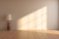 Lost in the Light: A Hauntingly Beautiful Empty Room Royalty Free Stock Photo