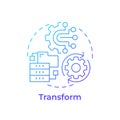 Transform blue gradient concept icon Royalty Free Stock Photo