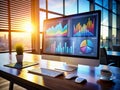 Unleash Business Insights with This Modern Data Dashboard Interactive Visualizations and Analytical Graphs Powering Royalty Free Stock Photo