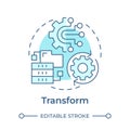 Transform soft blue concept icon Royalty Free Stock Photo