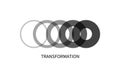 Transform, transformation icon Royalty Free Stock Photo