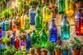 Transform Trash into Treasure Creative Upcycling Projects Using Recycled Plastic Bottles for Sustainable Living Royalty Free Stock Photo