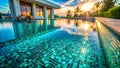 Transform Your Backyard into a Luxurious Oasis with a Stunning Inground Pool Royalty Free Stock Photo