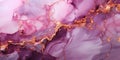 Detailed Glamour Pink Magenta Marble Texture with Gold Accent Top View