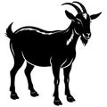 Enhance Your Design with a High-Quality Goat Silhouette Vector Illustration Project File.