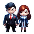 Transform your funny character into icon character man and girl korea with judge