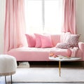 Elevate Your Space: Pink Themed Room with Minimalist Contemporary Design