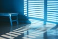 Unleashing the Beauty of Shadows: A Stunning 3D Model of a Blue Window on the Florida Coast