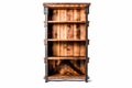 Vintage-Inspired Barn Wood Bookshelf: Rustic Elegance and Iron Accents