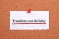 Transform your thinking