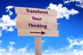 Transform your thinking Royalty Free Stock Photo