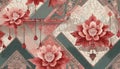 Chinoiserie Blanket Wallpaper Pattern