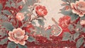 Chinoiserie Blanket Wallpaper Pattern