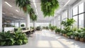 Boosting Employee Wellbeing and Productivity How Biophilic Design Improves Office Environments with Natural Light and Royalty Free Stock Photo