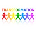 Transformation Paper People Rainbow