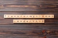 transformation leadership word written on wood block. transformation leadership text on wooden table for your desing, concept Royalty Free Stock Photo