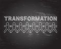 Transformation People Blackboard Royalty Free Stock Photo