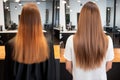 Transformation Of Sick And Cut Hair With Before And After Straightening Treatment Shifting Hair Col