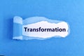 Transformation word Royalty Free Stock Photo