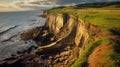 Transformative effects of coastal erosion Royalty Free Stock Photo