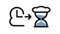 Transformative Hourglass Icon Evolution Through Time, vector design Generative AI Royalty Free Stock Photo