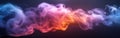 Transformative Smoke: An Abstract Pattern of Change and Growth with Intricate Twists and Warm Glows in Blues, Purples, a