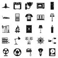Transformer icons set, simple style Royalty Free Stock Photo