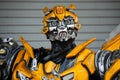 Transformer model Bumble bee. . Universal Studios. Orlando. Florida. USA