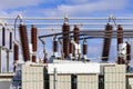 Transformers in the Collector Substation of a wind farm