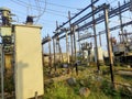 Transformers and many electrical equipments in a small power hub