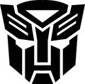 Transformers Movie symbol icon logo face robot clipart image Royalty Free Stock Photo