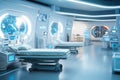 Transforming hospital wards: the future of high tech healthcare Royalty Free Stock Photo