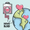 Transfusion tool to global blood donation