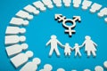 Transgender activism, civil bisexuality family concept