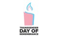 Transgender Day of Remembrance. November 20. Holiday concept. Template for background, banner, card, poster with text