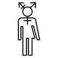 Transgender icon LGBT symbol