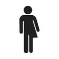 Transgender line iconvector illustration Royalty Free Stock Photo