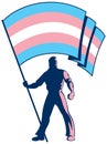 Transgender Pride Flag Bearer