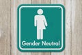 Transgender sign with text Gender Neutral Royalty Free Stock Photo
