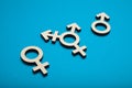 Transgender symbol, intersex activism. Trans woman