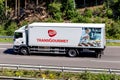Transgourmet MAN TGM truck on motorway.