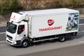 Transgourmet truck on motorway