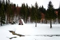 Mountainchalet in Transilvania, Romania Royalty Free Stock Photo