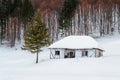 Transilvania, Romania. Winter mountains landscape Royalty Free Stock Photo