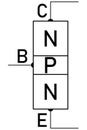 Transistor diagram - two PN junctions