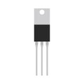 Transistor equipment microprocessor PC micro part. Circuit element chip vector electronic icon industry