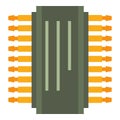 Transistor icon, cartoon style Royalty Free Stock Photo