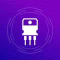 transistor vector icon for web Royalty Free Stock Photo