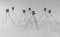 Transistors stand on legs. Royalty Free Stock Photo